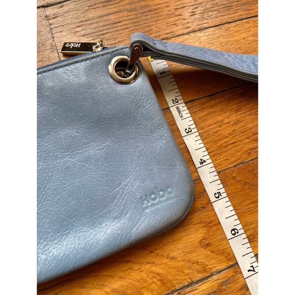 HOBO INTERNATIONAL Blue Leather Clutch/Wristlet - Picture 9 of 9